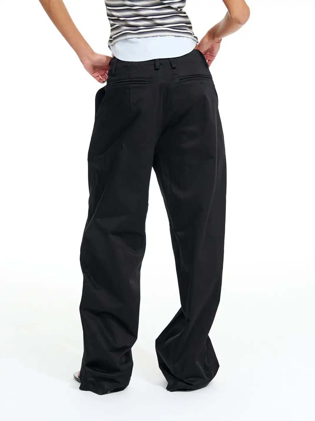 Razorr | Pure Cotton Straight-Leg Wide-Leg Casual Pants