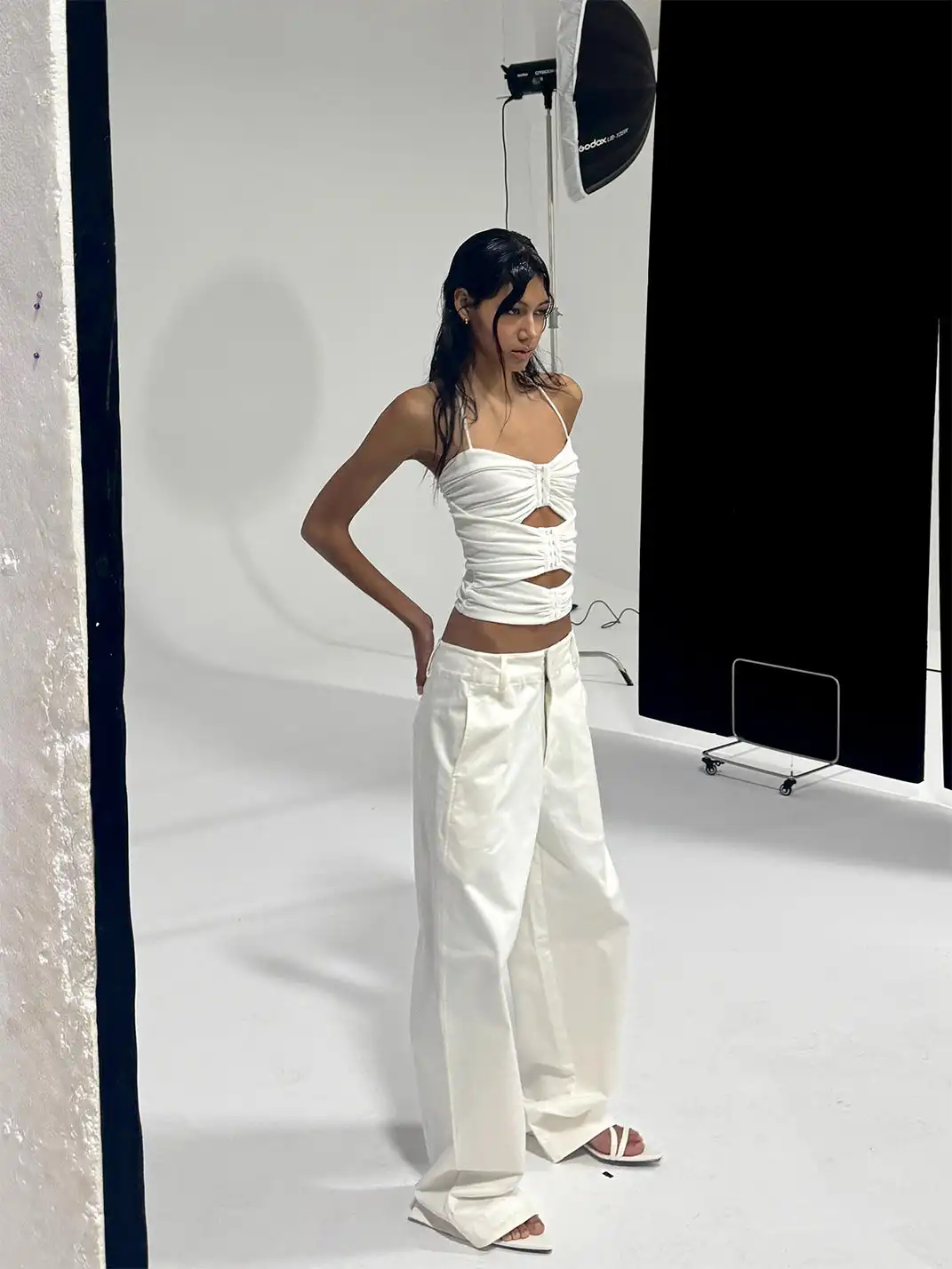 Razorr | Pure Cotton Straight-Leg Wide-Leg Casual Pants