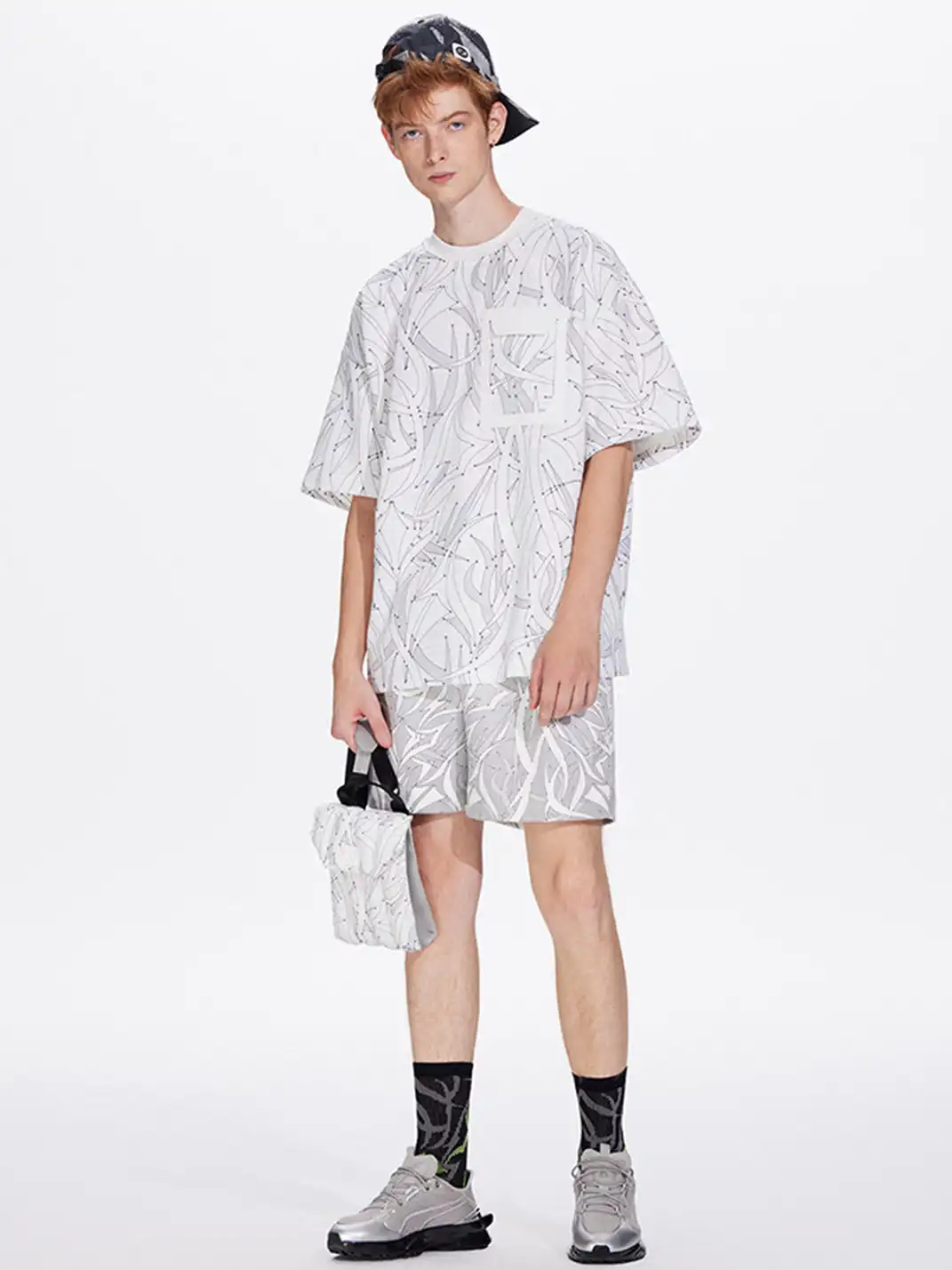 STAFFONLY | Thorn Jacquard Mid-Calf Socks