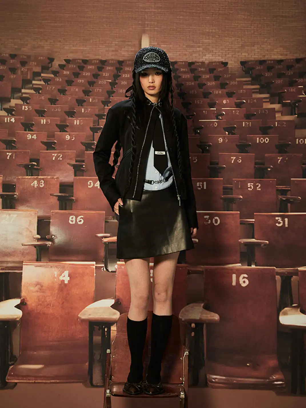 STAFFONLY | One-Piece Wig Baseball Cap