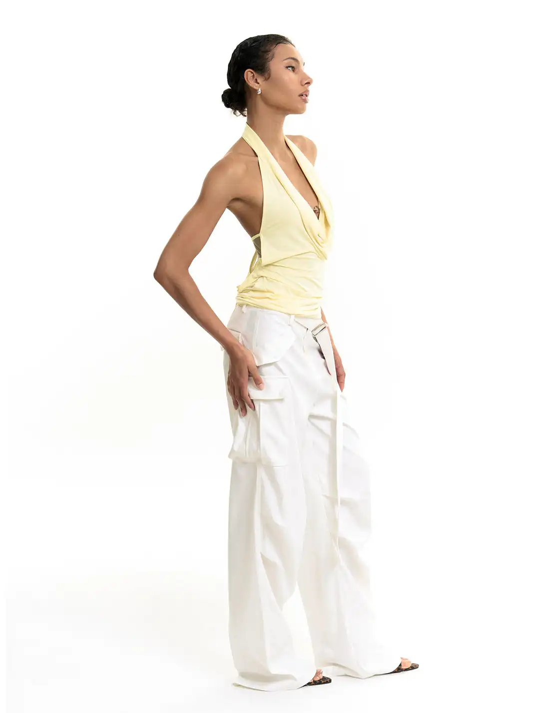 Razorr | Deep V-Neck Backless Halter Top