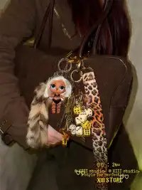 XIII STORE | Punk Barbie Leopard Print Sweater Pendants