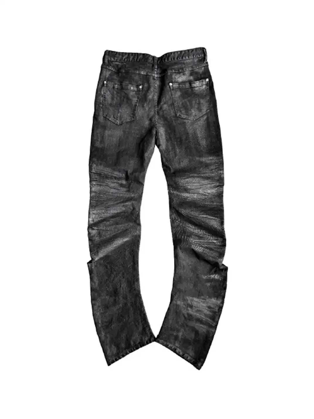 GOJOYJINNI | Bamboo-Patterned Cat Whisker Jeans