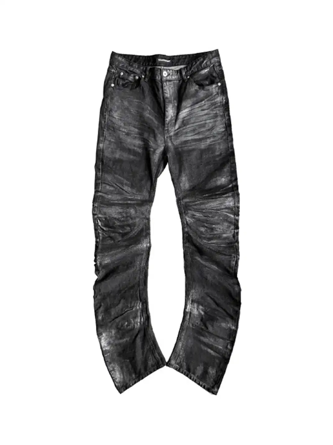 GOJOYJINNI | Bamboo-Patterned Cat Whisker Jeans