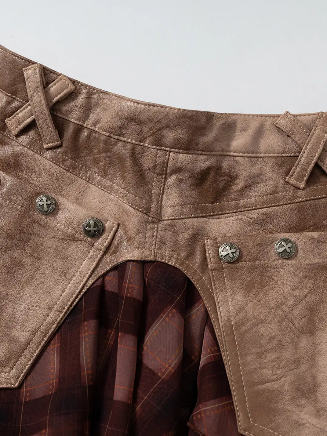 NO ROMANCE | Chiffon Patchwork Irregular Short Skirt