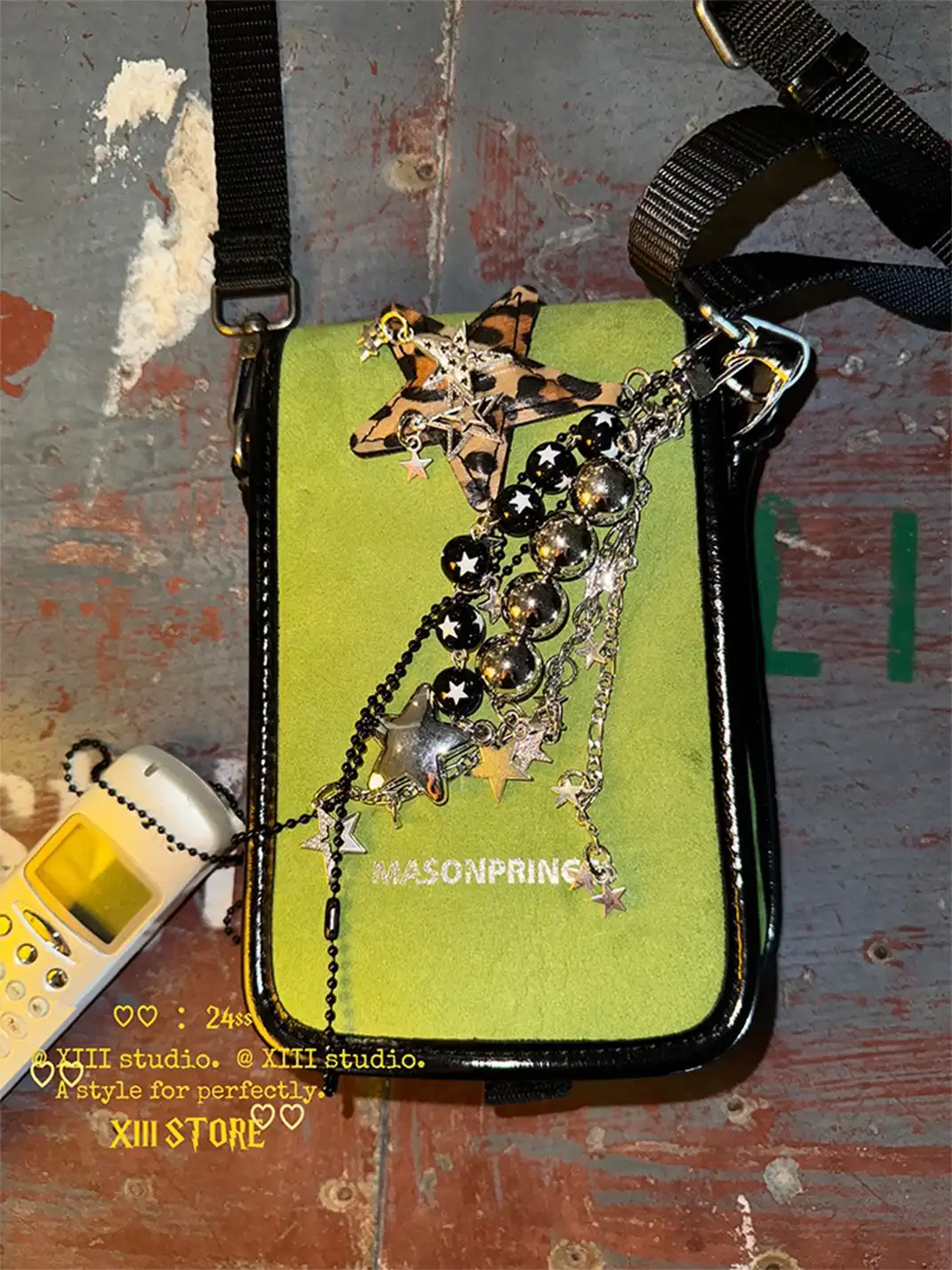 XIII STORE | Leopard Print Star Beaded Multi-Functional Pendant