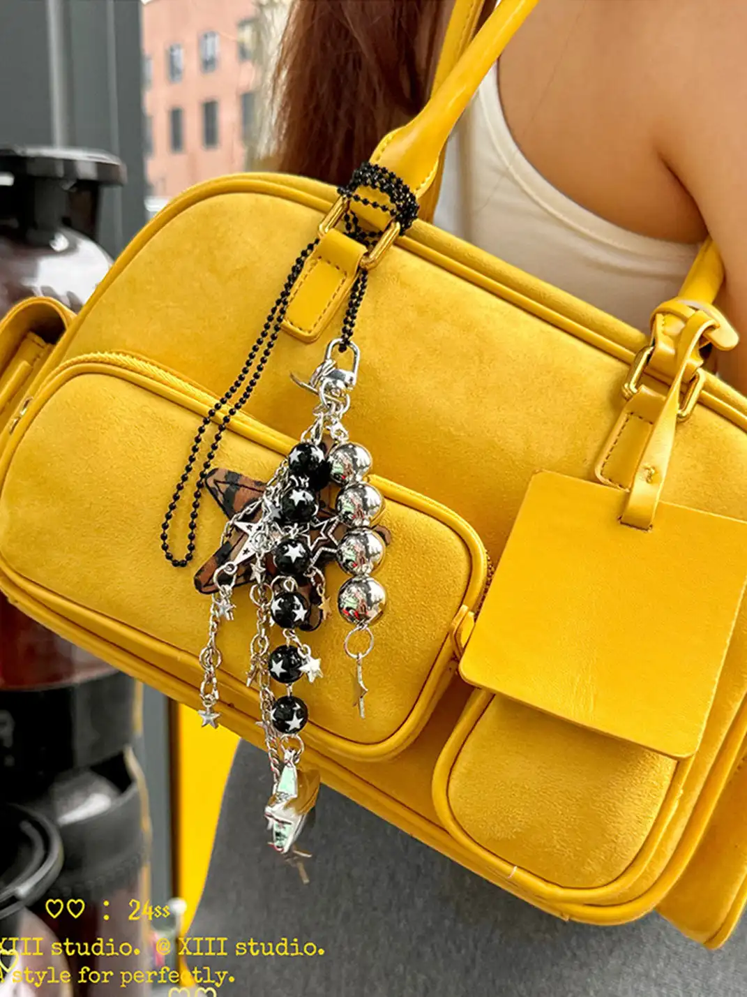 XIII STORE | Leopard Print Star Beaded Multi-Functional Pendant