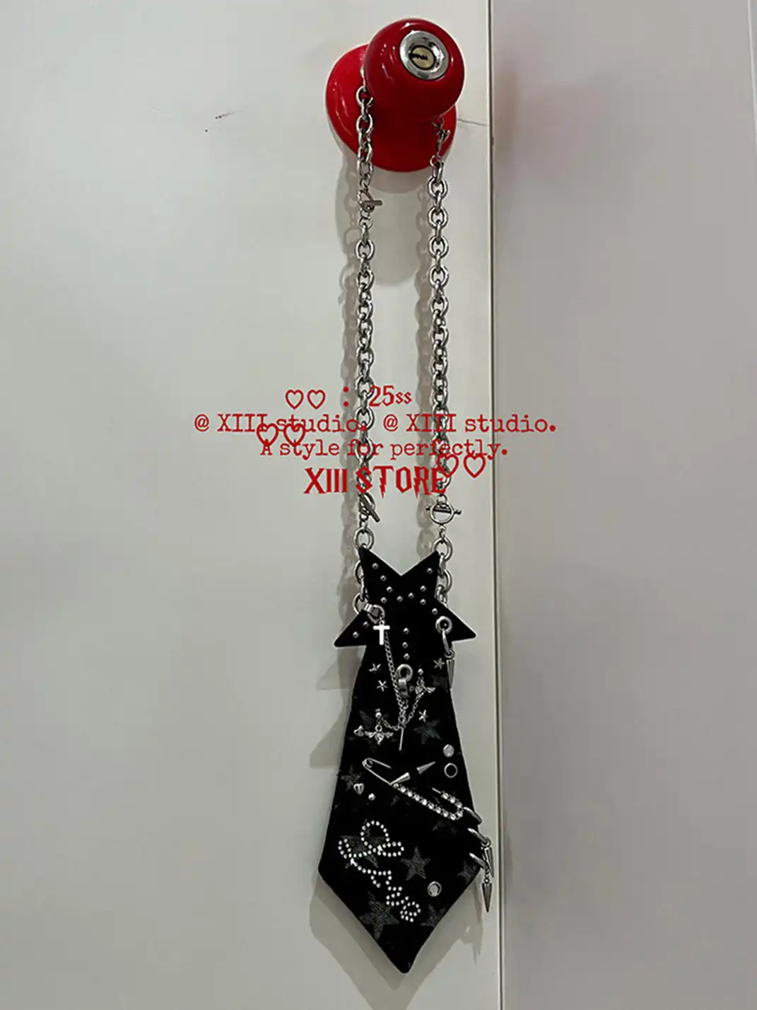 XIII STORE | Star Denim Tie Necklace