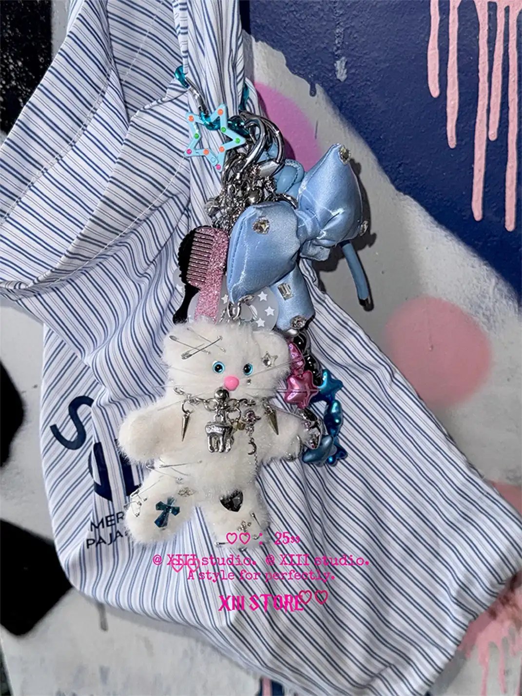 XIII STORE | Plush Mouse Bell Pendant