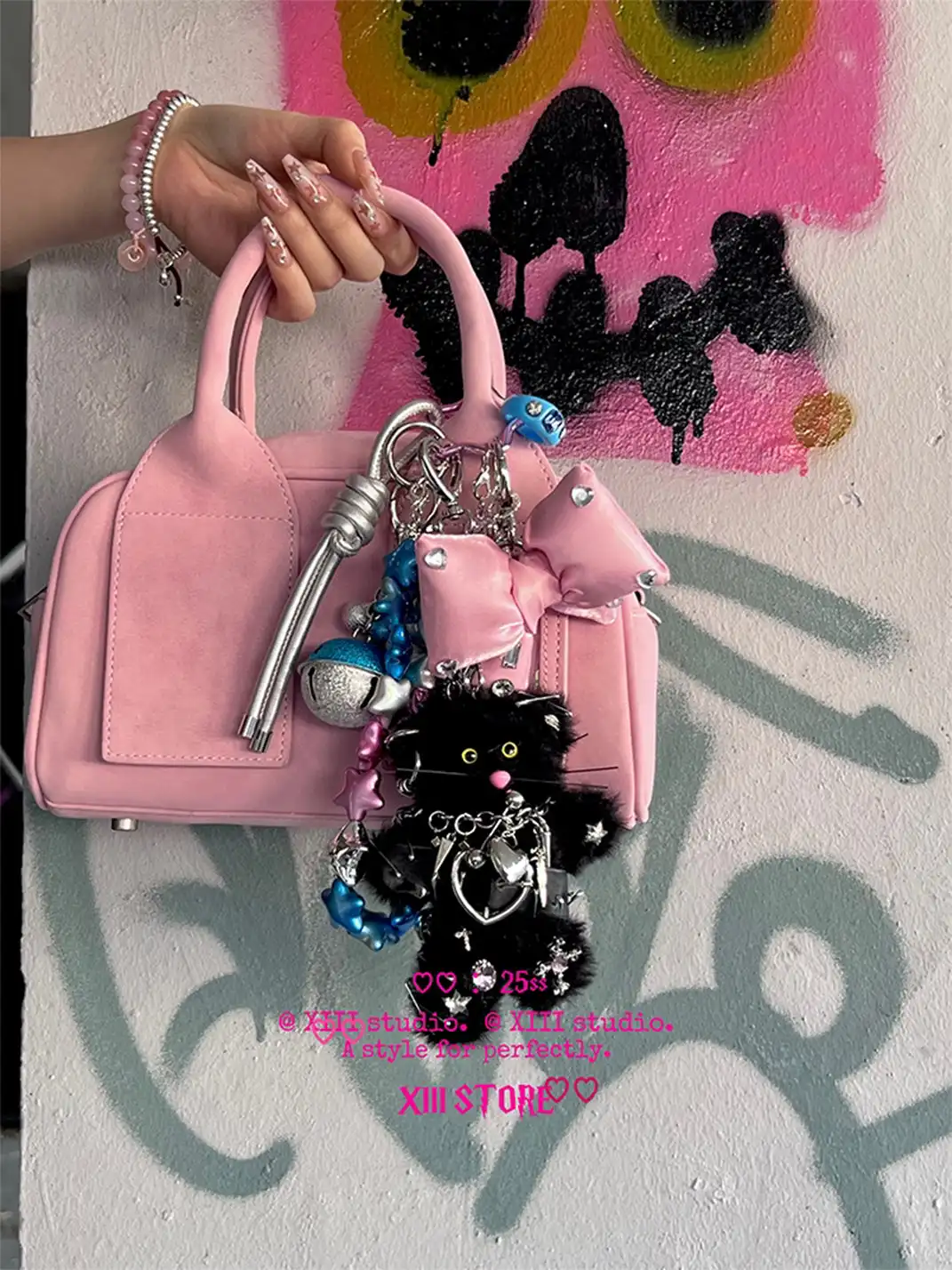 XIII STORE | Plush Mouse Bell Pendant