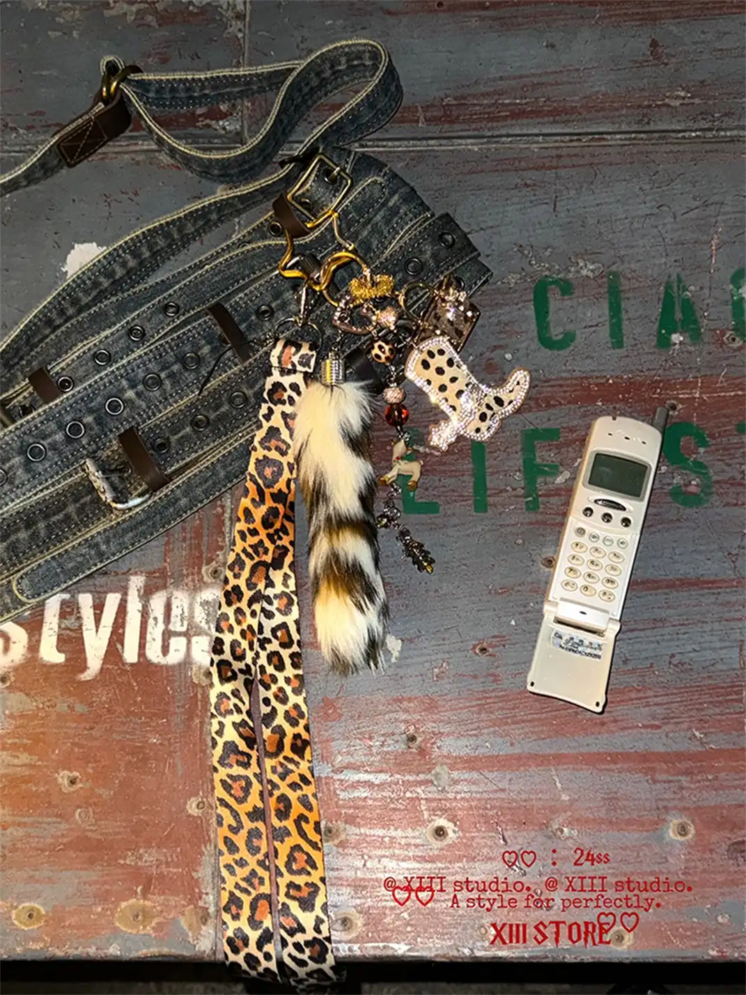 XIII STORE | Leopard Print Plush Accessory Pendant