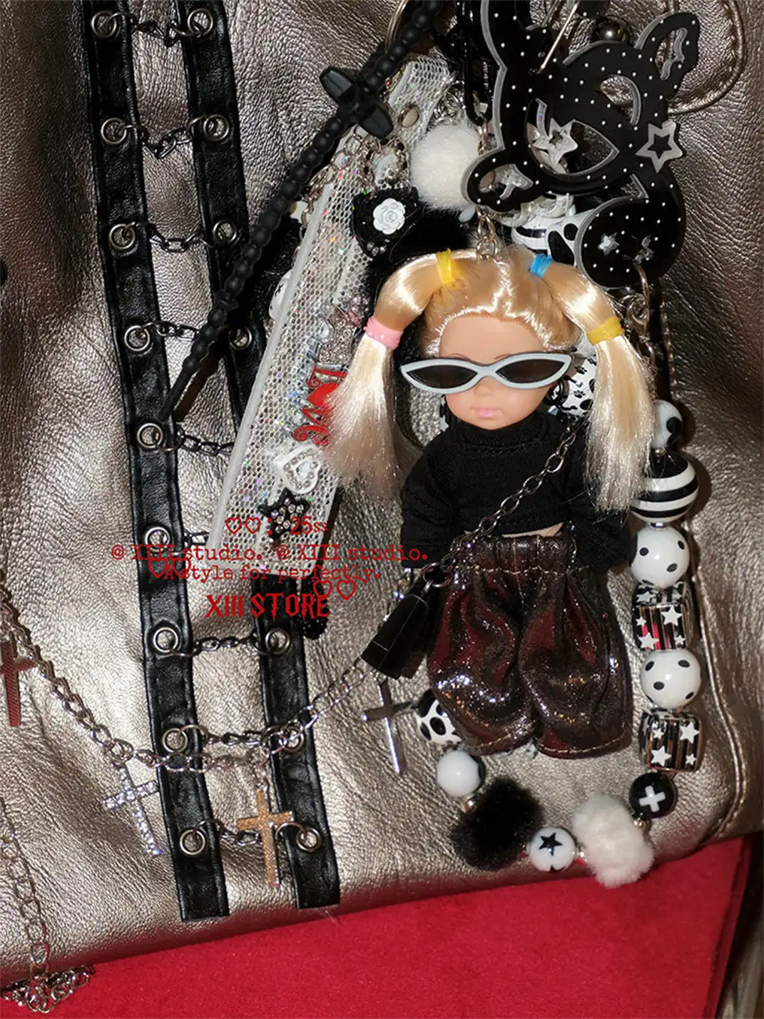 XIII STORE | Y2K Beaded Extremely Complex Doll Pendant