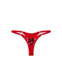 XOXO | Color-Blocked Slogan Thong Underwear