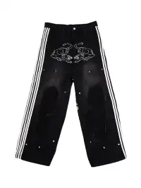 Vinkid | "Double Tiger Whiskers" Wide-Leg Pants