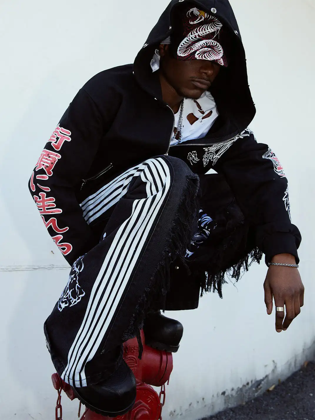 Vinkid | "Double Tiger Whiskers" Wide-Leg Pants