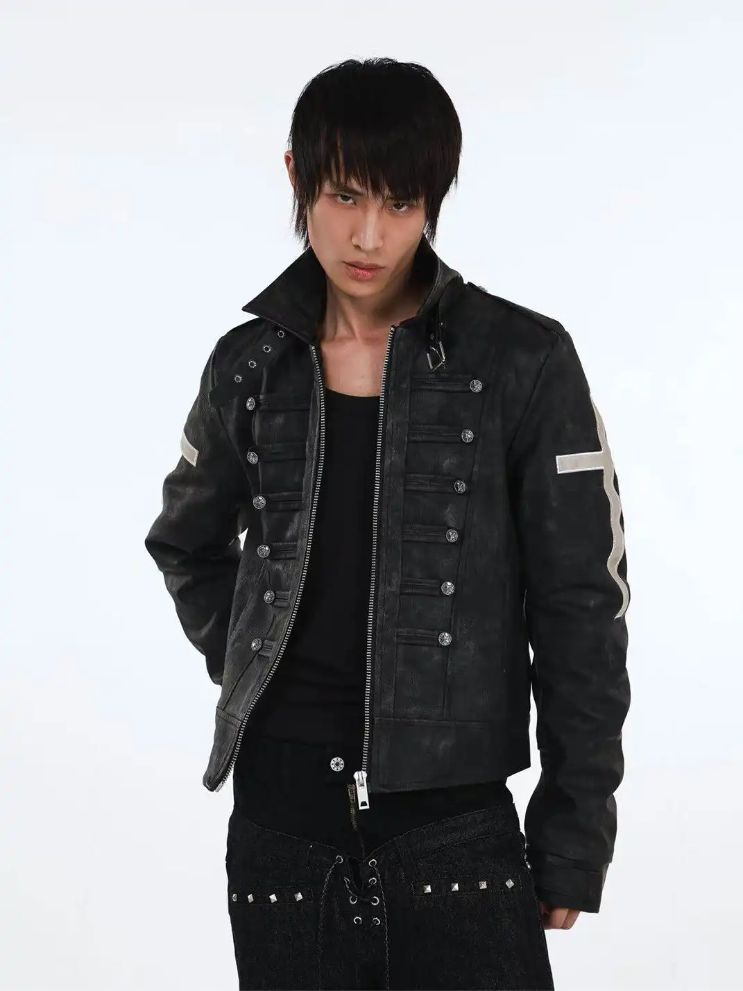 DETW | Court-Style Cross-Buttoned Coat
