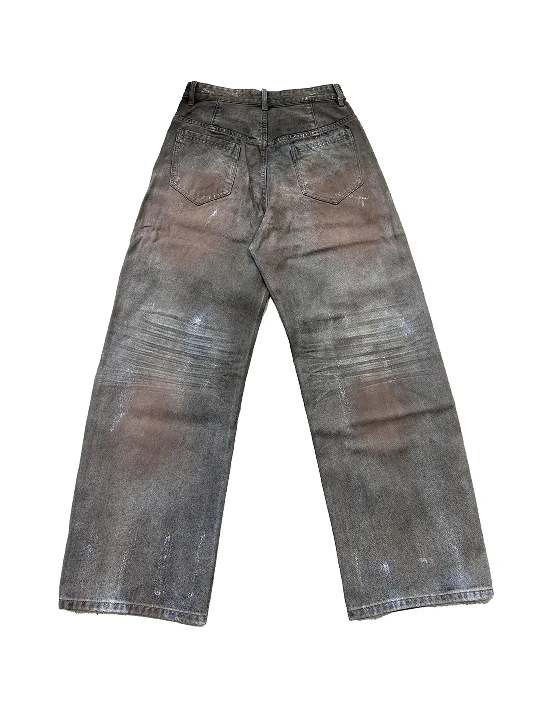 noEmosen | Silver-Plated Batik Slanted Placket Jeans