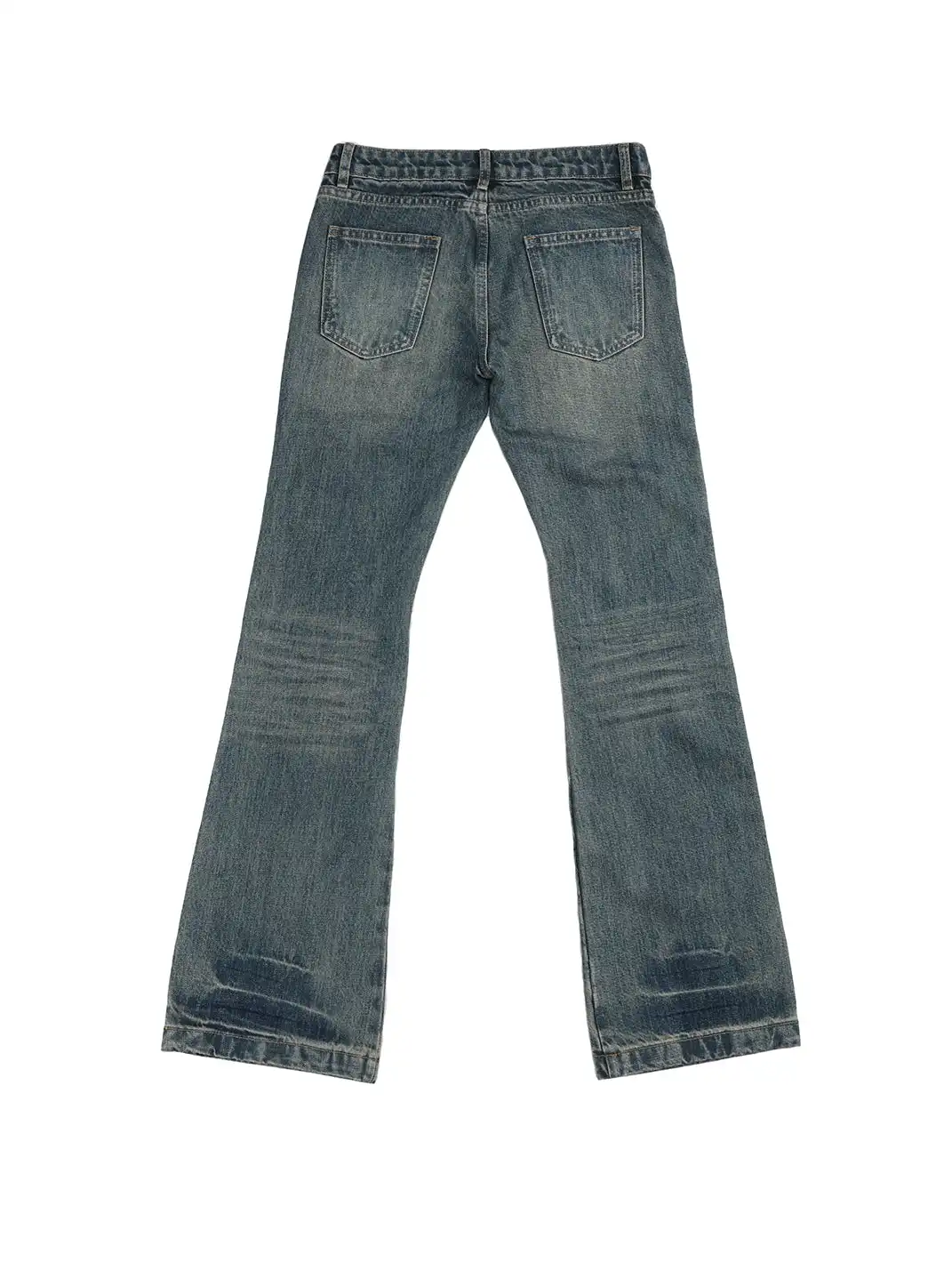 noEmosen | Spiked Rivet Knee Flare Jeans