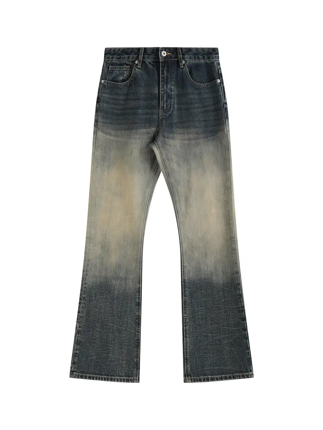 noEmosen | Gradient Mud-Dyed Flared Jeans