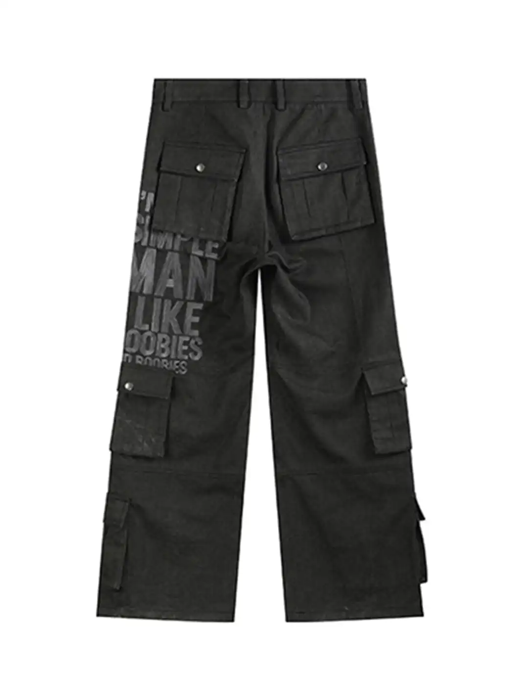 noEmosen | Embroidered Workwear Canvas Pants