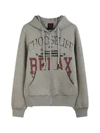 noEmosen | Distressed All-Over Print Hoodie