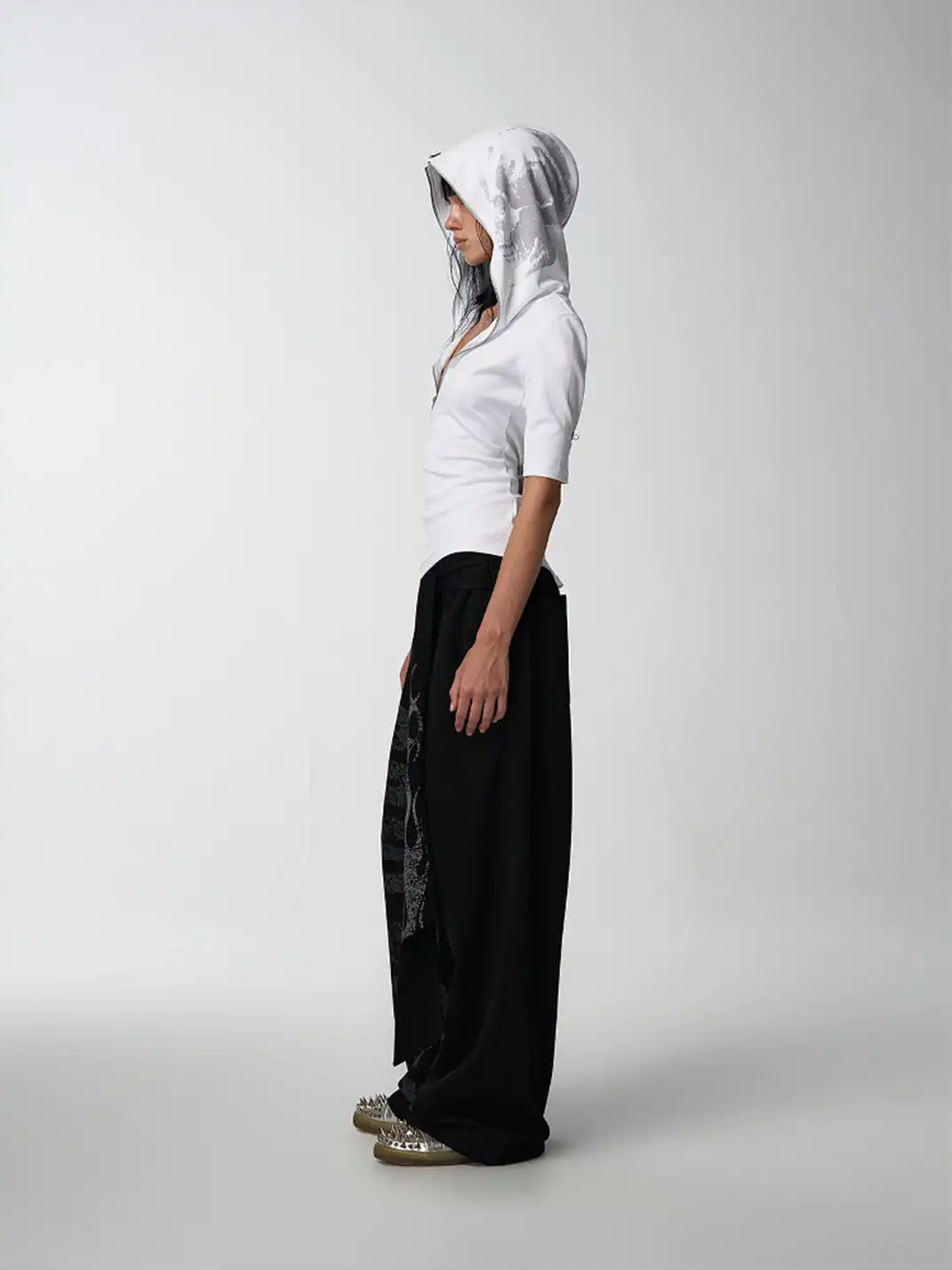 noEmosen | Slogan Ribbon Straight-Leg Sweatpants