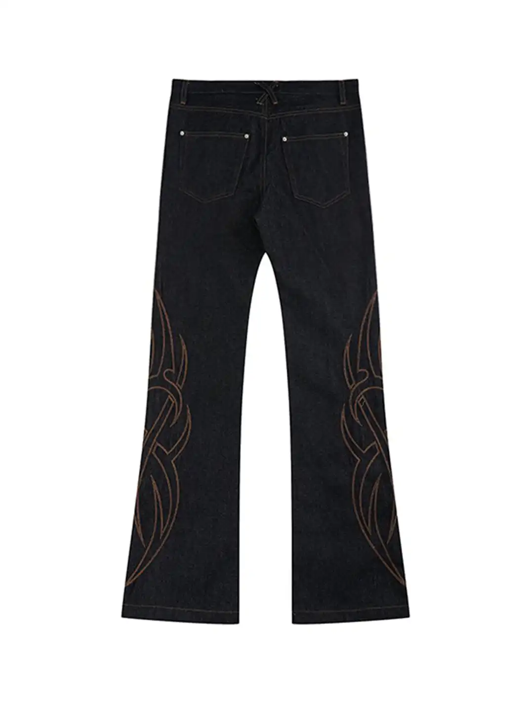 noEmosen | Totem Chain Embroidered Jeans