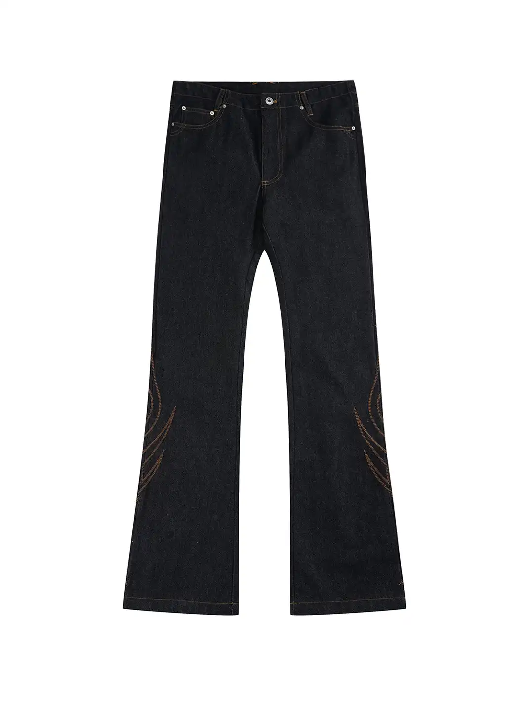 noEmosen | Totem Chain Embroidered Jeans