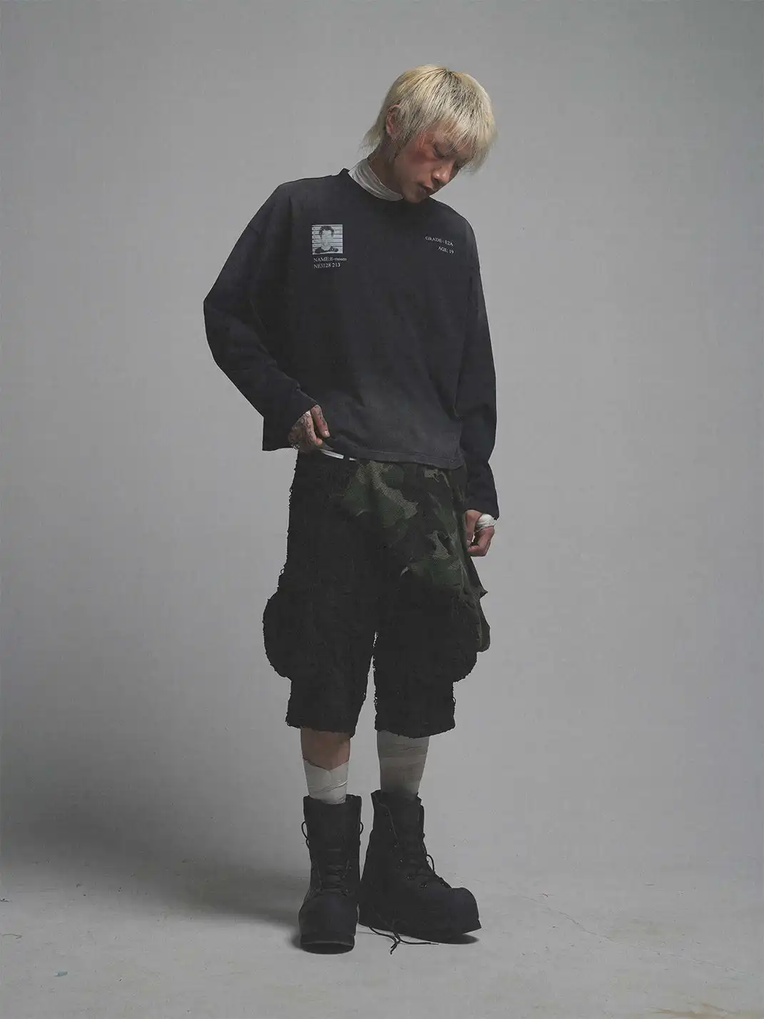 noEmosen | Prisoner Print Long-Sleeve T-Shirt