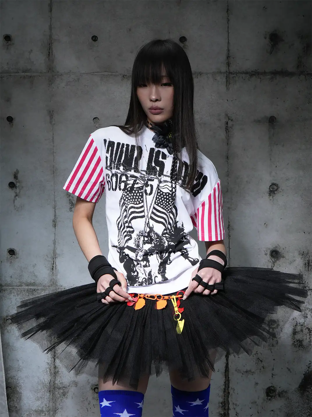 Vinkid | War Soldier Striped Short-Sleeved Shirt