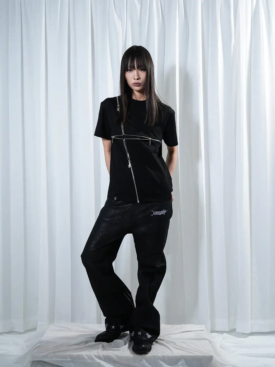 Vinkid | Cross Zipper Short Sleeve