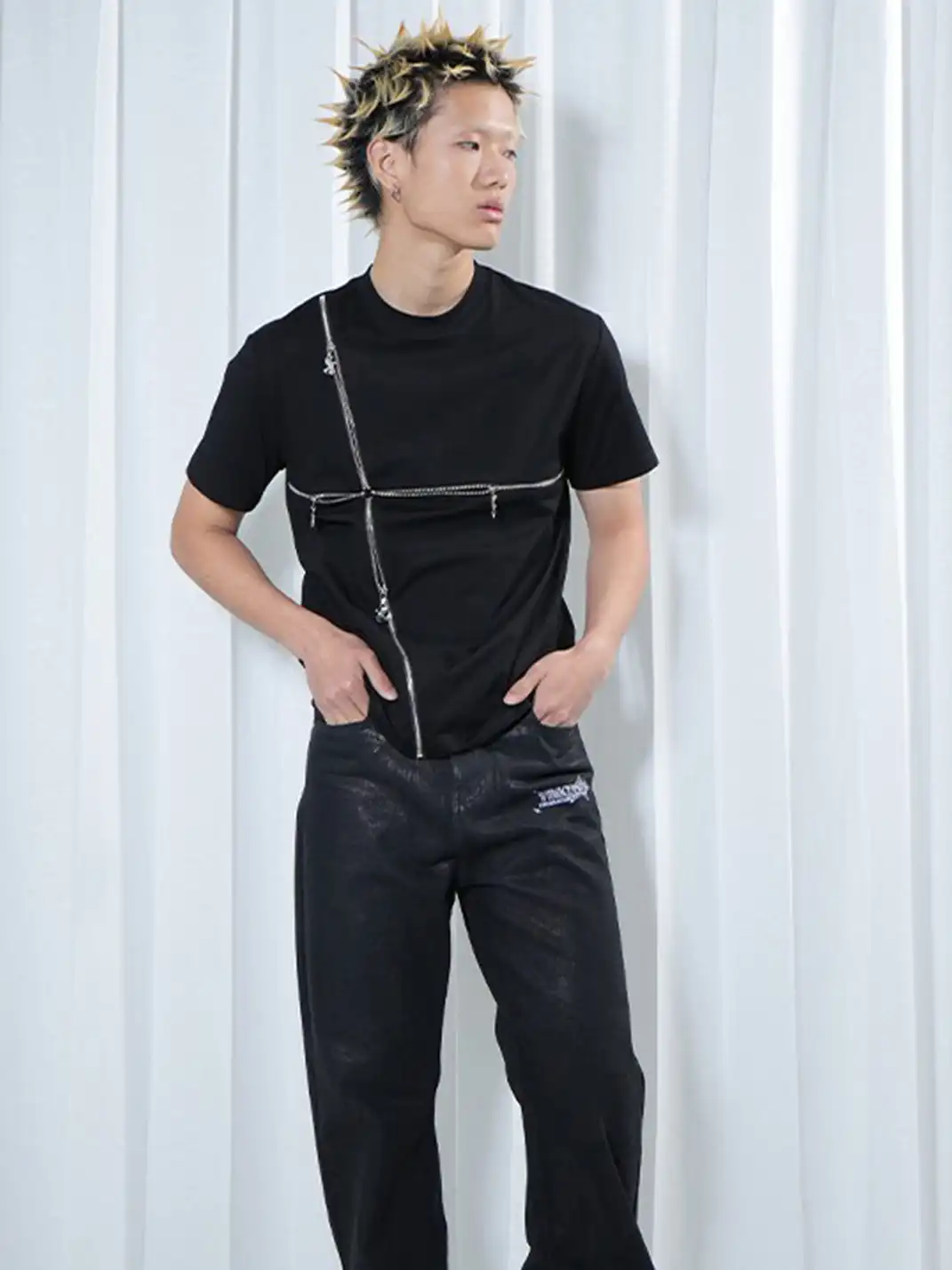 Vinkid | Cross Zipper Short Sleeve