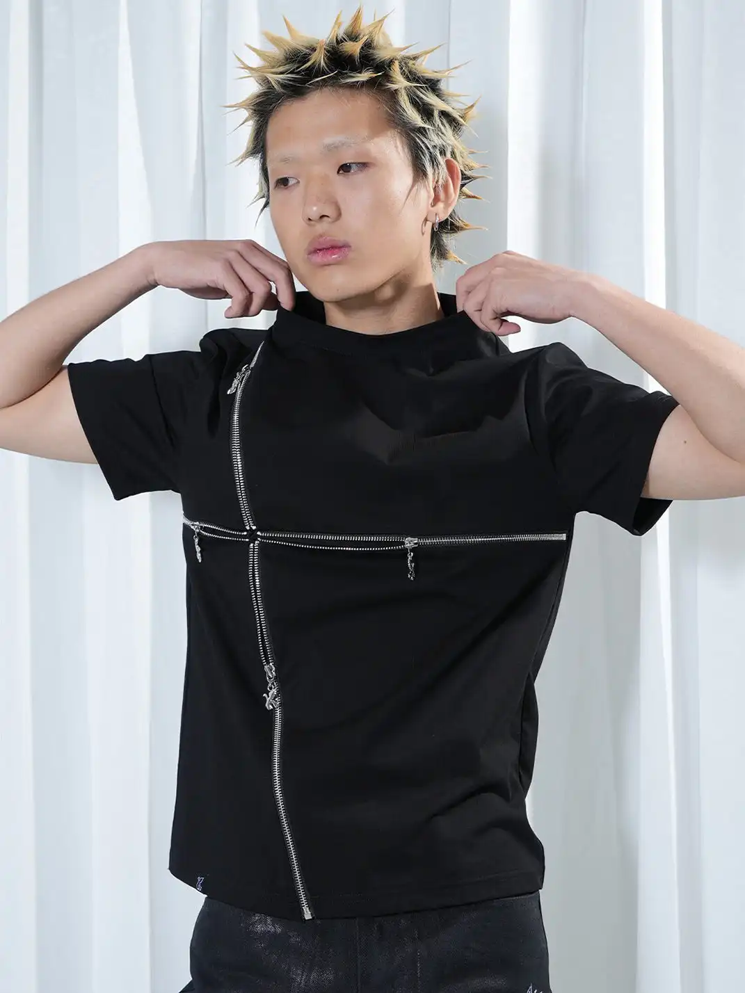 Vinkid | Cross Zipper Short Sleeve