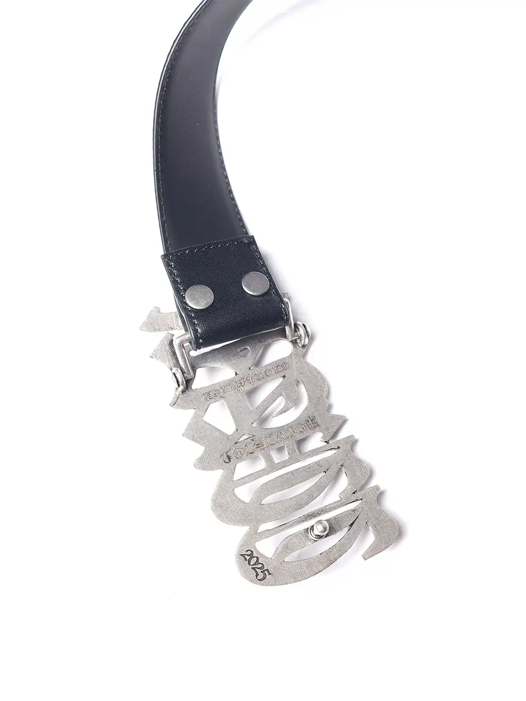 PCCVISION | Antique Silver Top-Grain Cowhide Belt