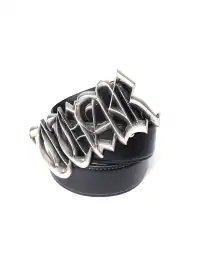 PCCVISION | Antique Silver Top-Grain Cowhide Belt