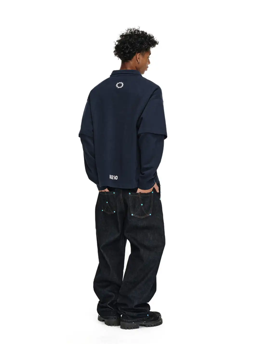 ANTIDOTE | Faux Two-Piece Badge Polo Shirt