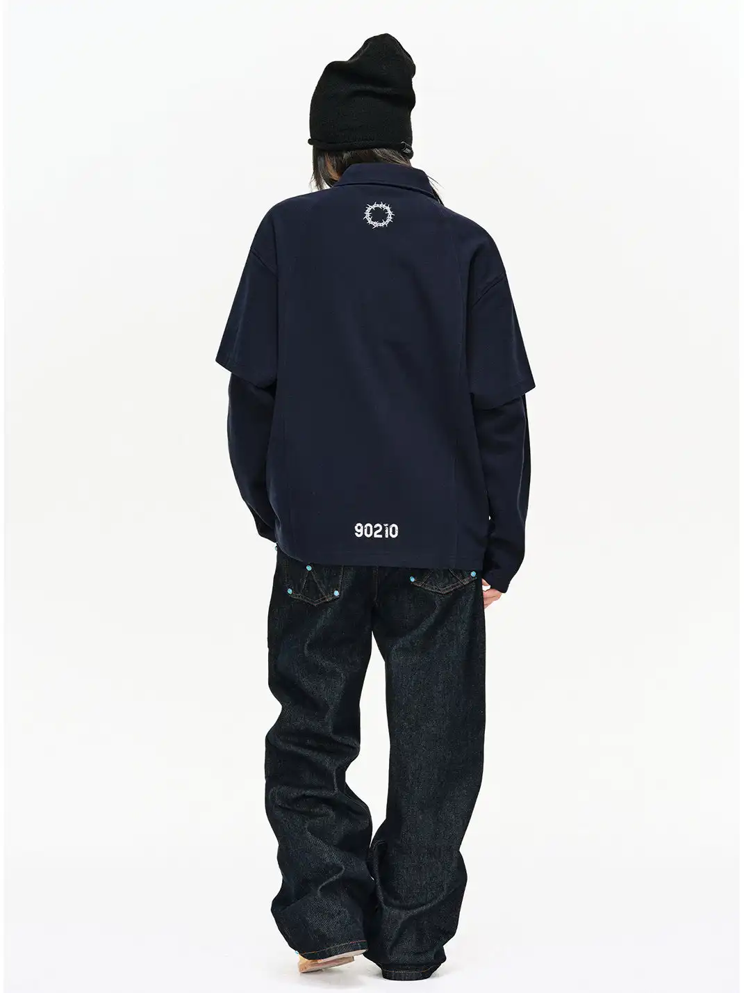 ANTIDOTE | Faux Two-Piece Badge Polo Shirt
