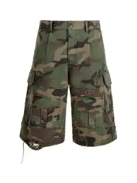 ANTIDOTE | Camouflage Ripped Cargo Pants