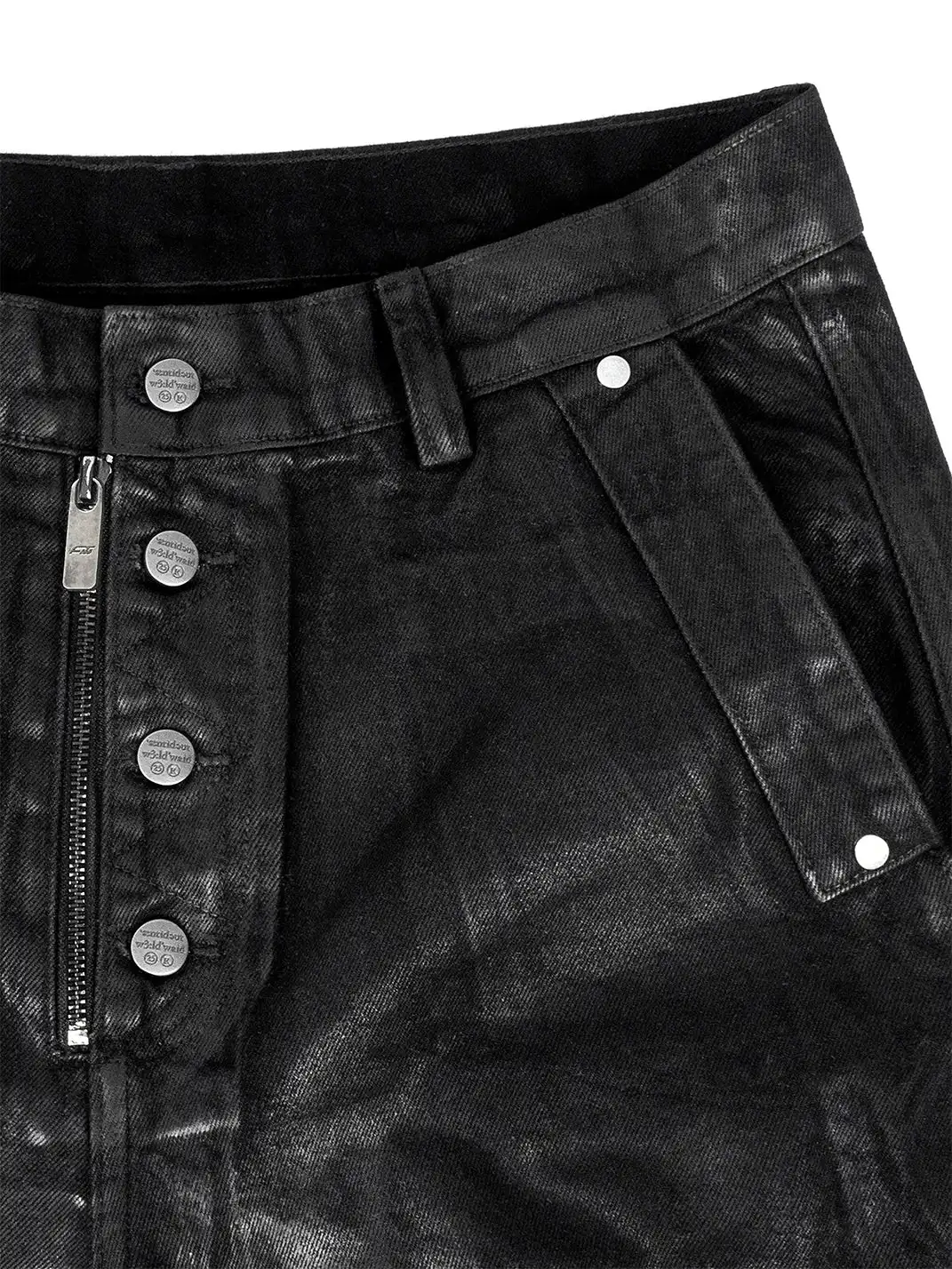 ANTIDOTE | Distressed Button-Down Knee-Length Cargo Pants