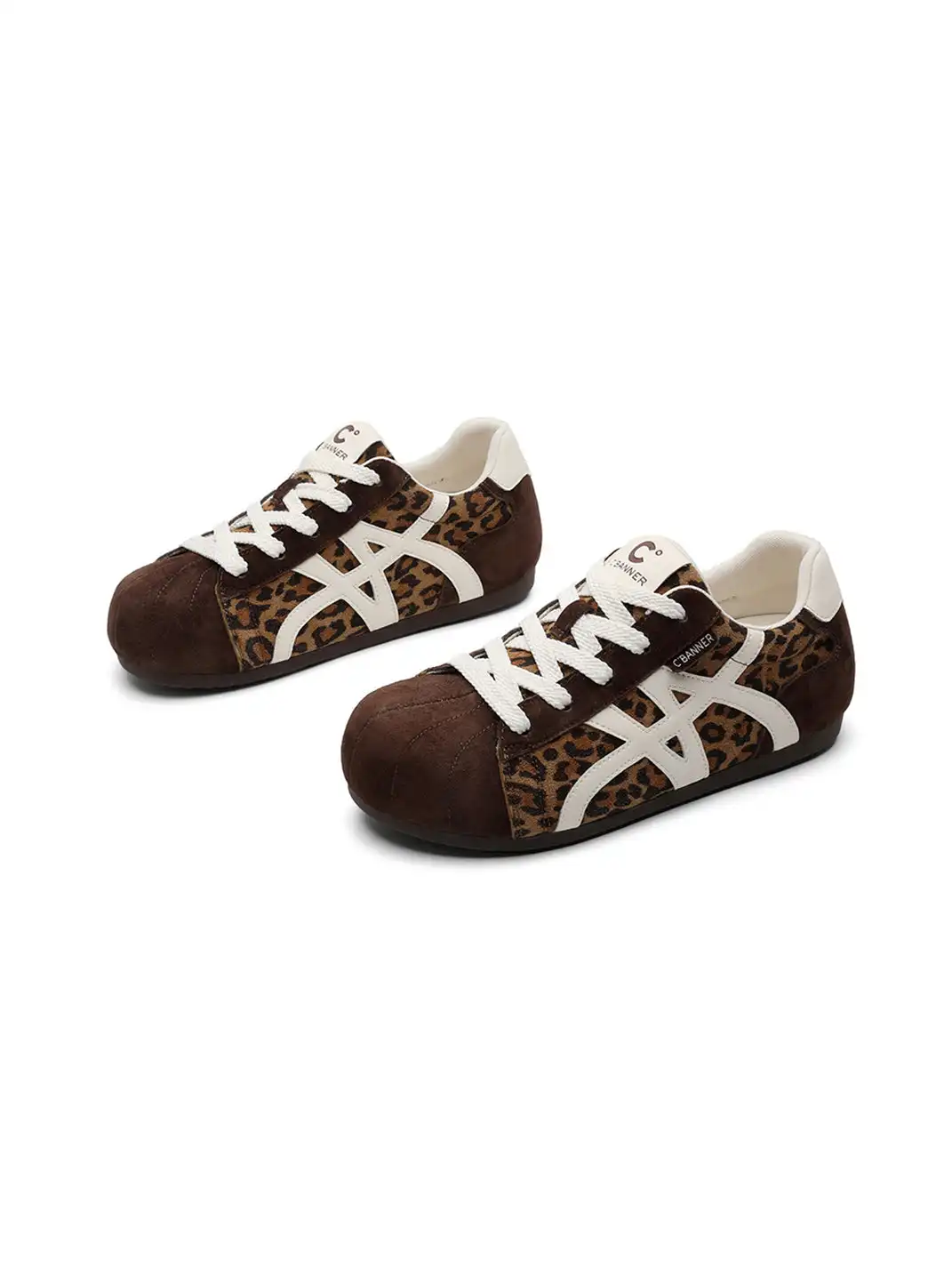 C.BANNER | Leopard Print German Training Shoes