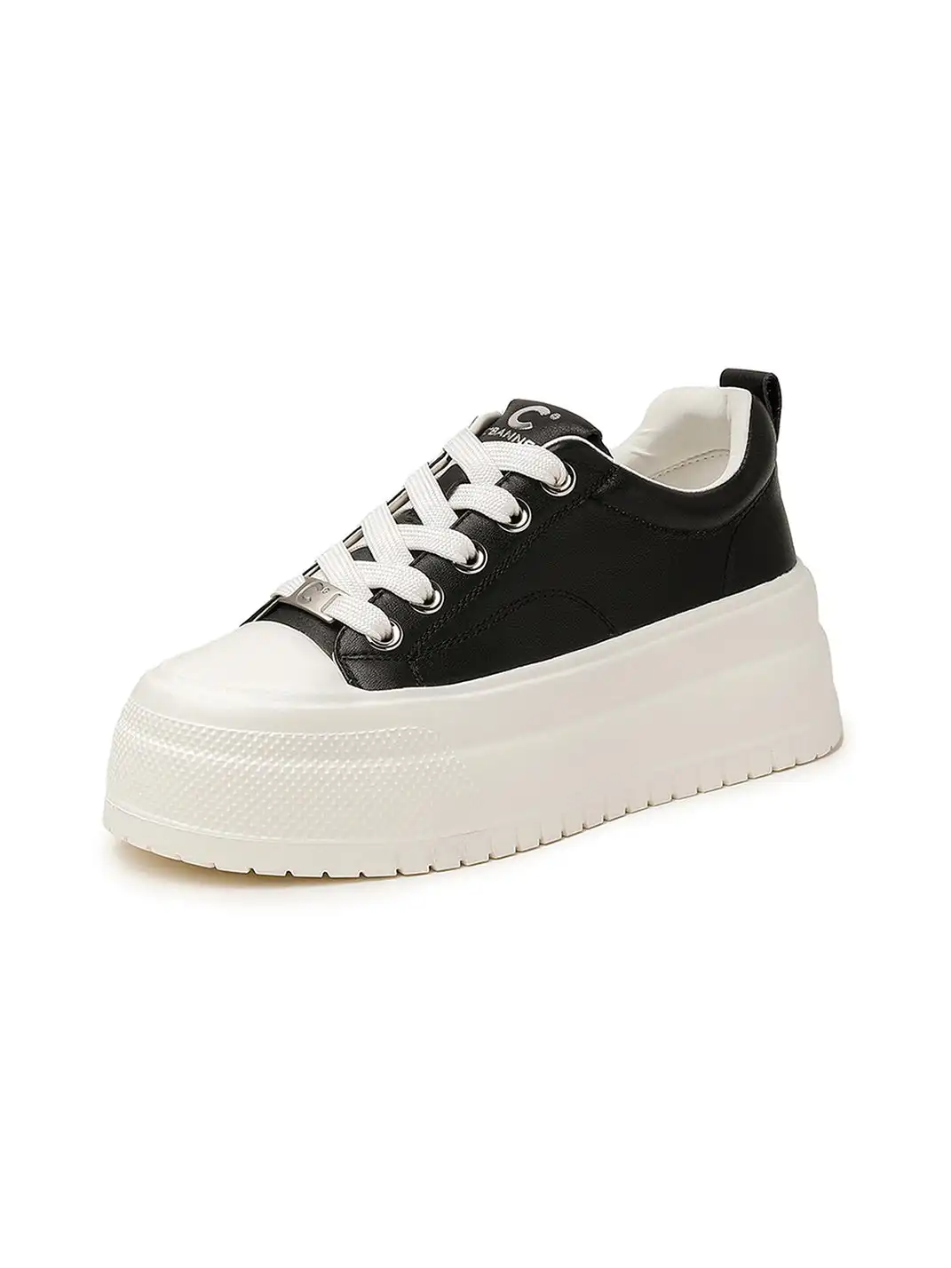 C.BANNER | Platform White Sneakers