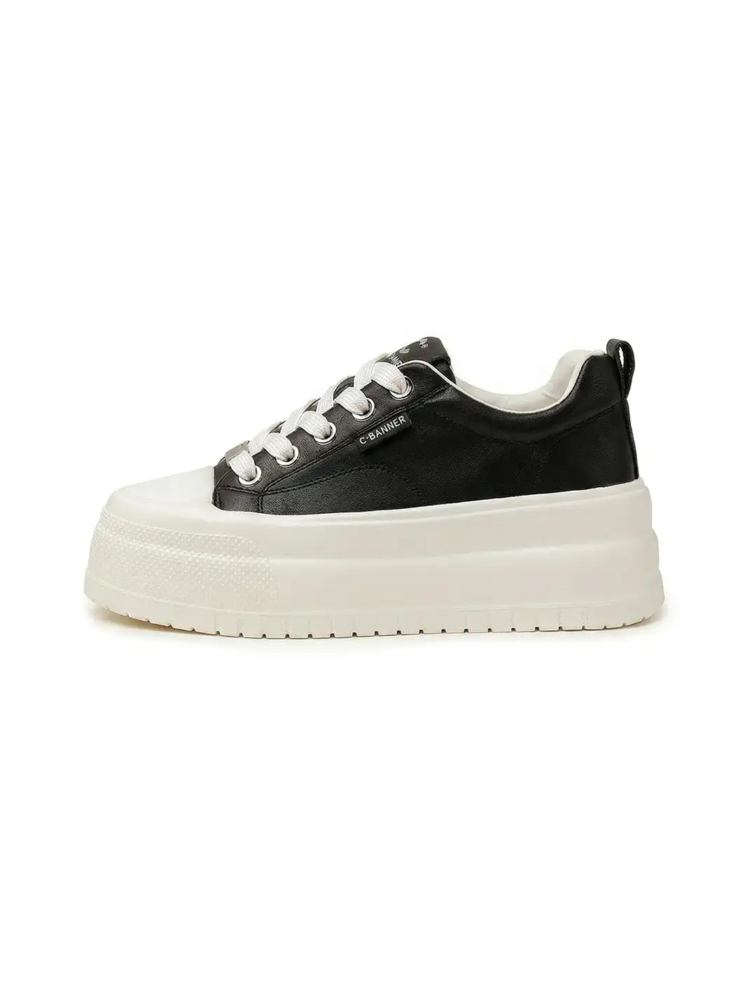 C.BANNER | Platform White Sneakers