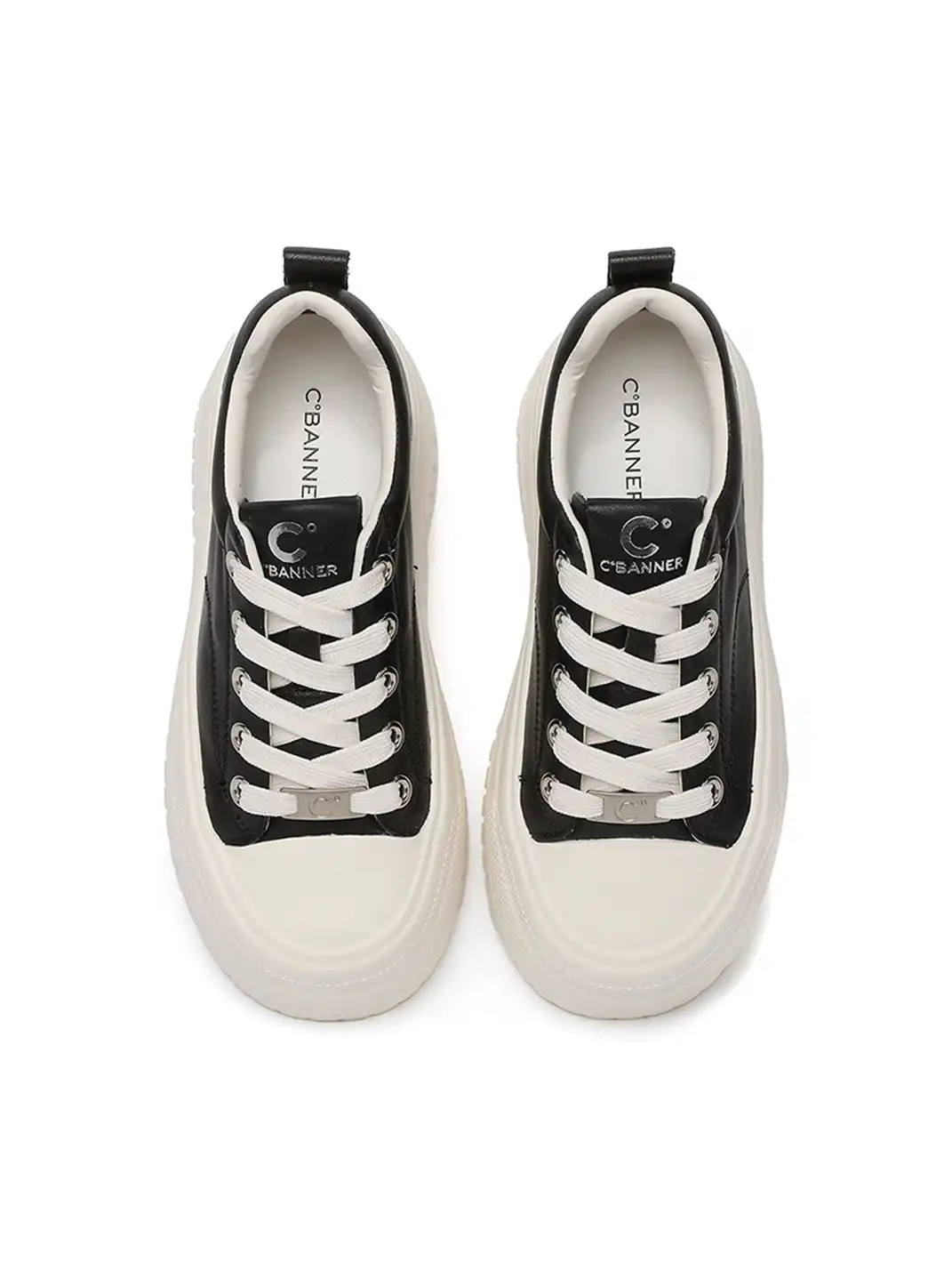 C.BANNER | Platform White Sneakers