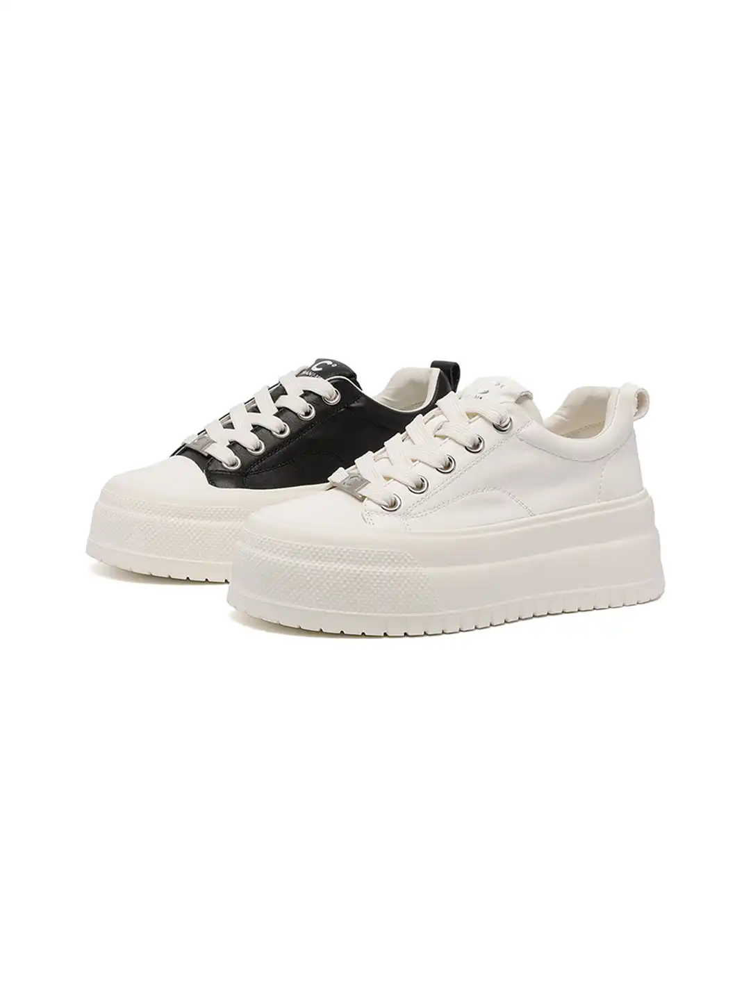 C.BANNER | Platform White Sneakers