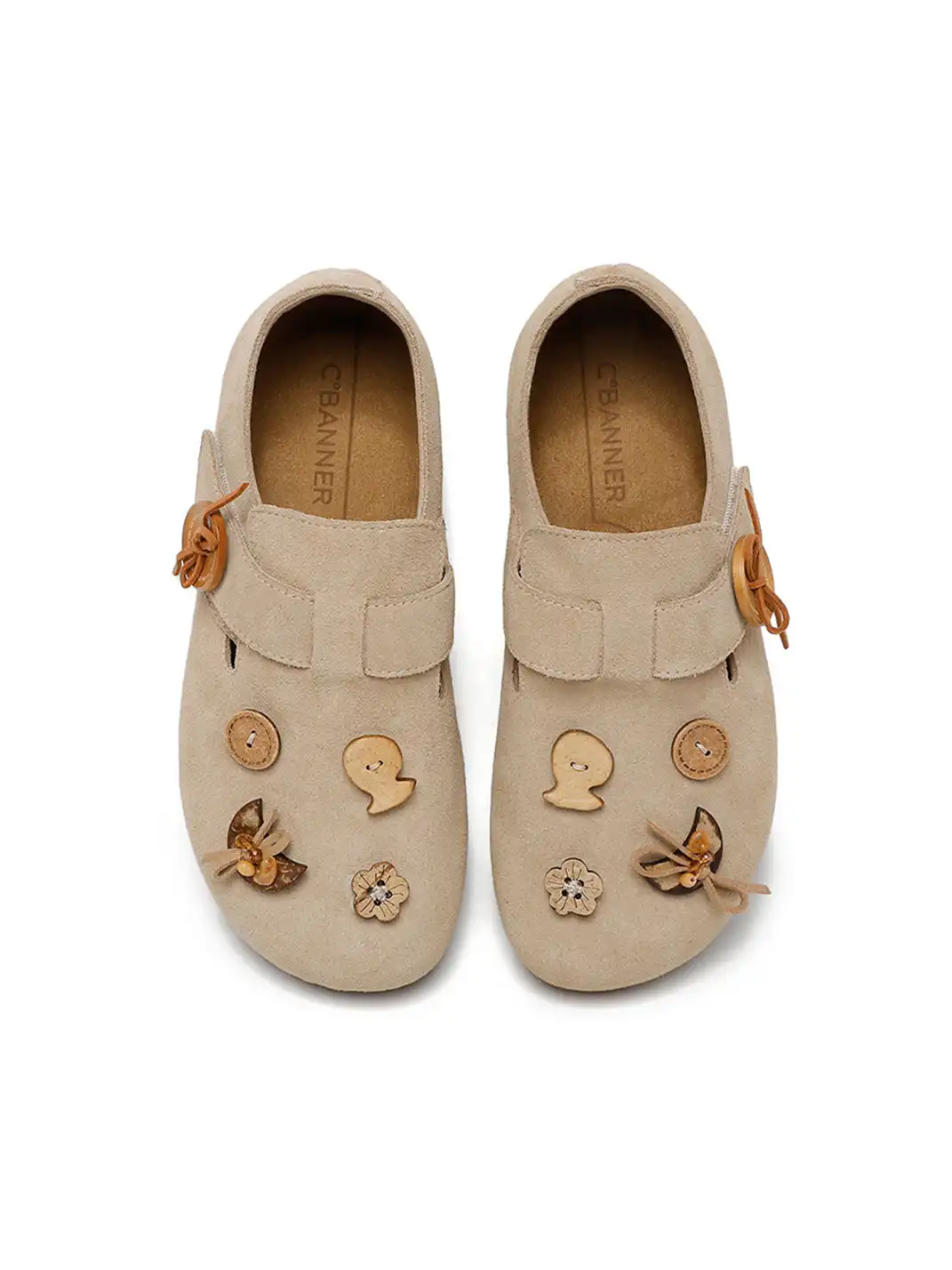 C.BANNER | Retro Button Slip-On Shoes