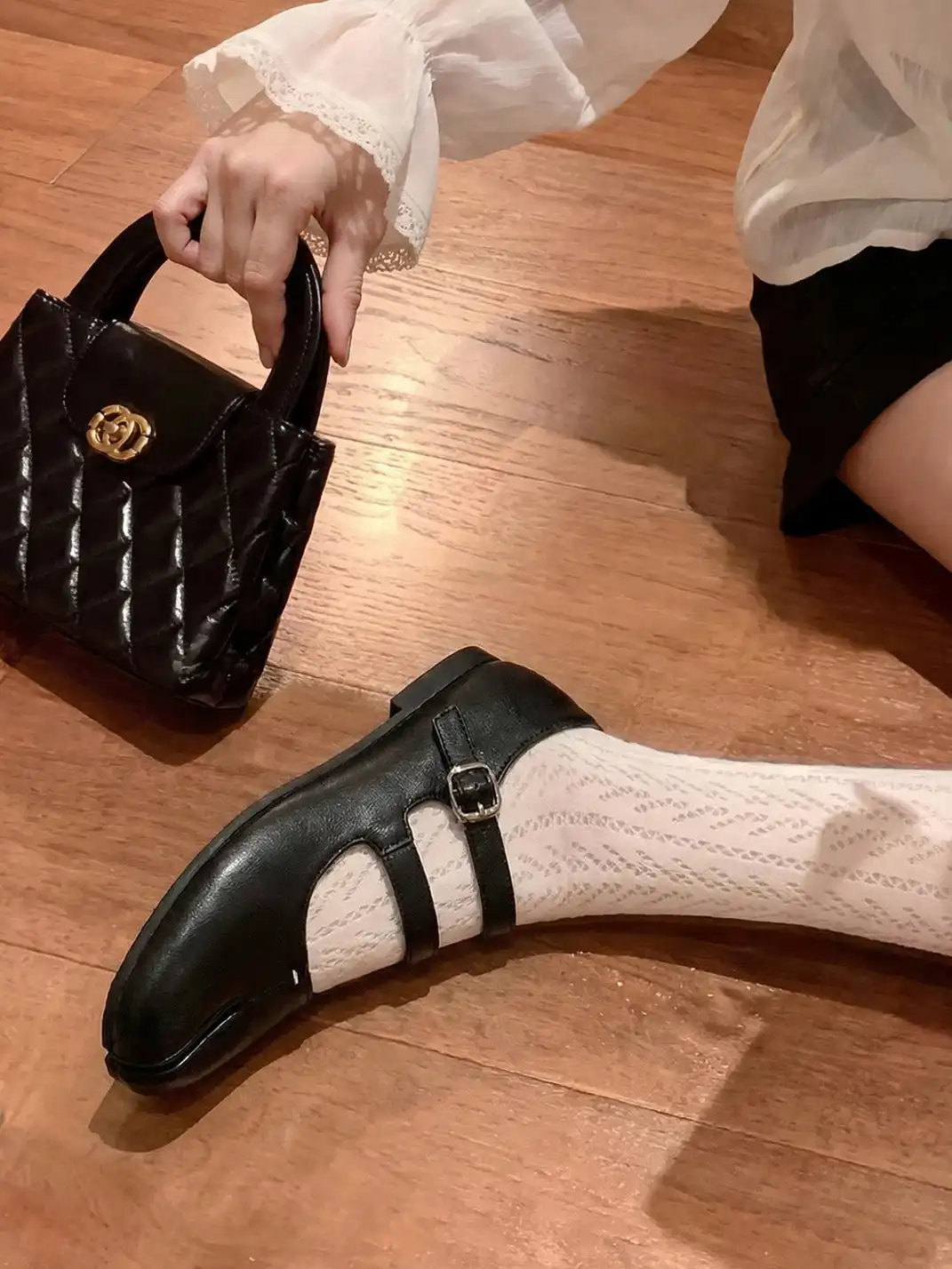 EBLAN | Lambskin Split-Toe Ballet Shoes