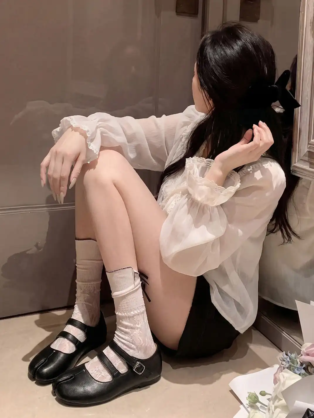 EBLAN | Lambskin Split-Toe Ballet Shoes
