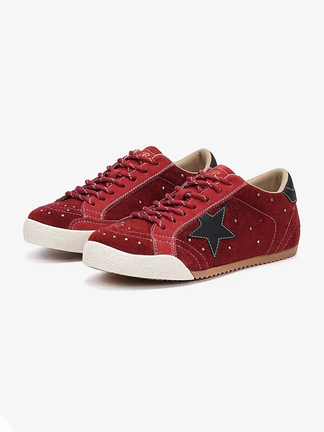 EBLAN | Retro Rhinestone Star Sneakers