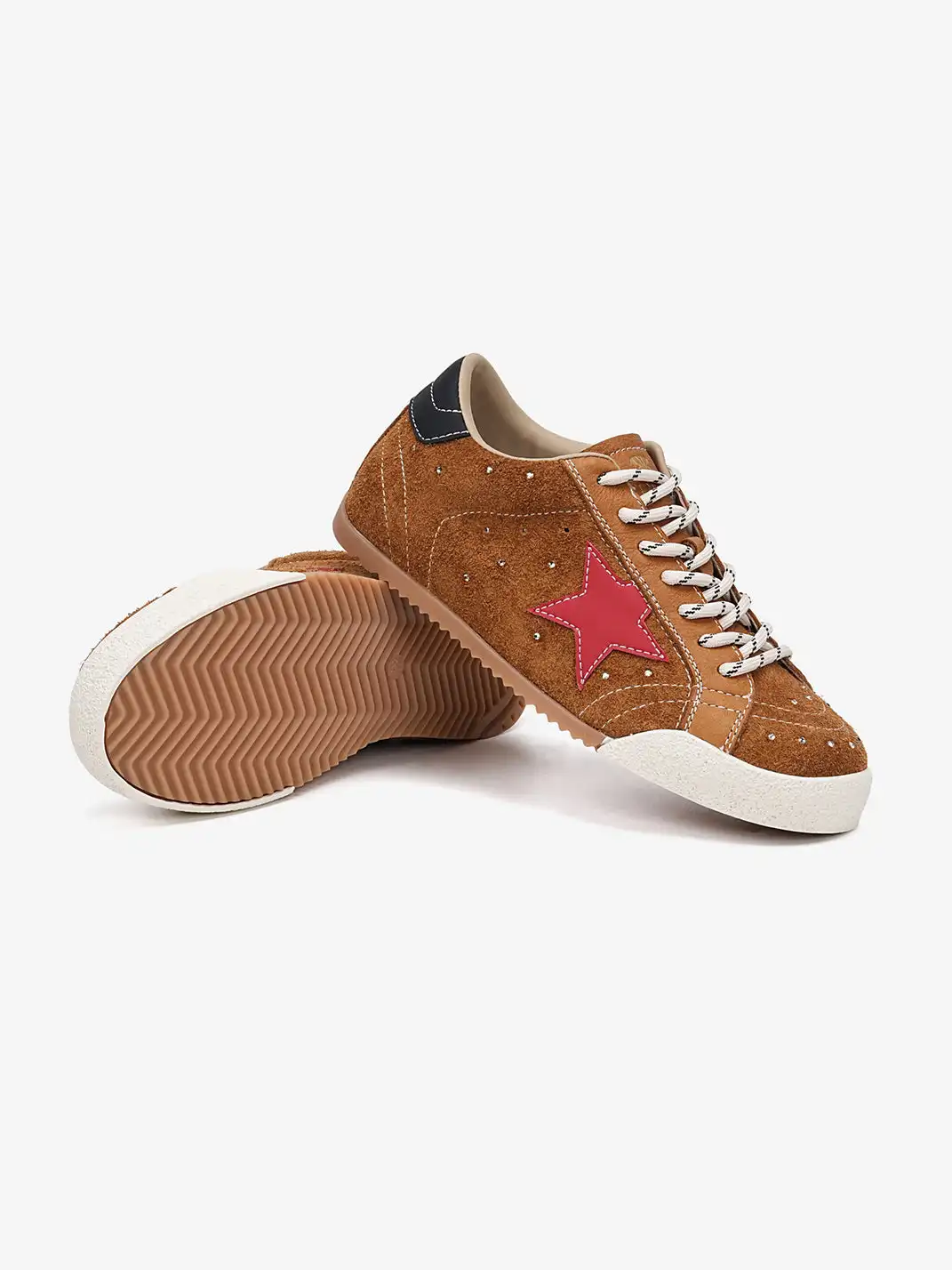 EBLAN | Retro Rhinestone Star Sneakers
