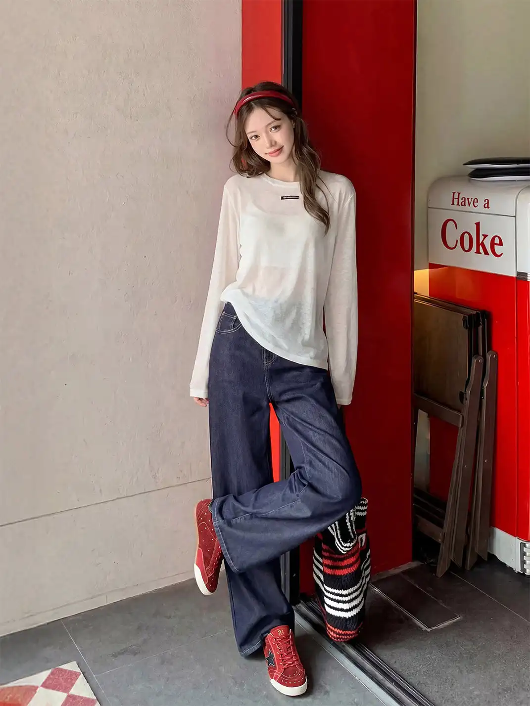 EBLAN | Retro Rhinestone Star Sneakers